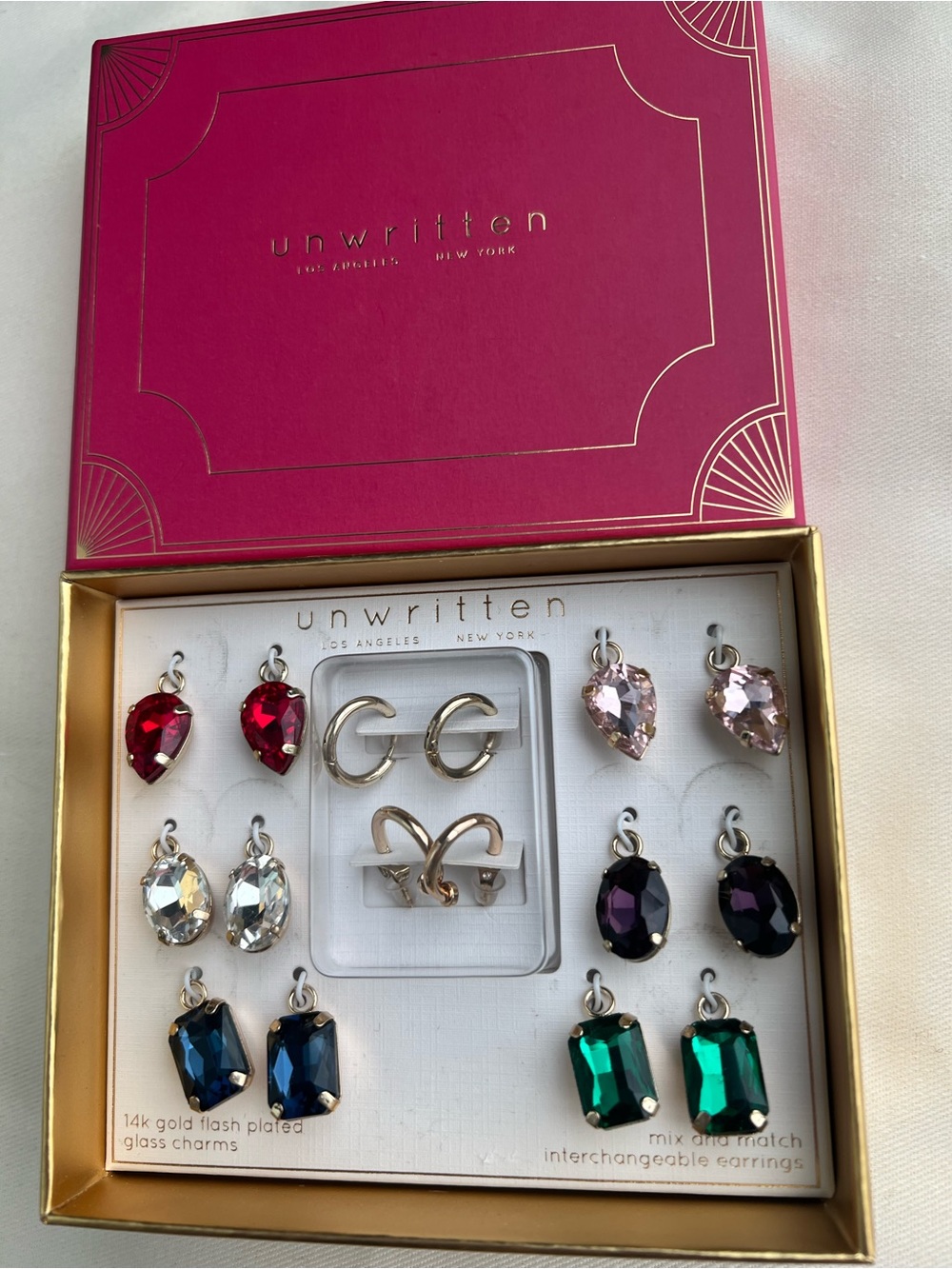 Unwritten Mix & Match Interchangeable Earrings Set - Multi-Color - Picture 1 of 5